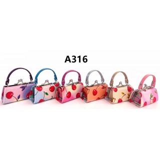 Lipstick Cases Wholesale - 12-Piece Cherry Print Lipstick Case